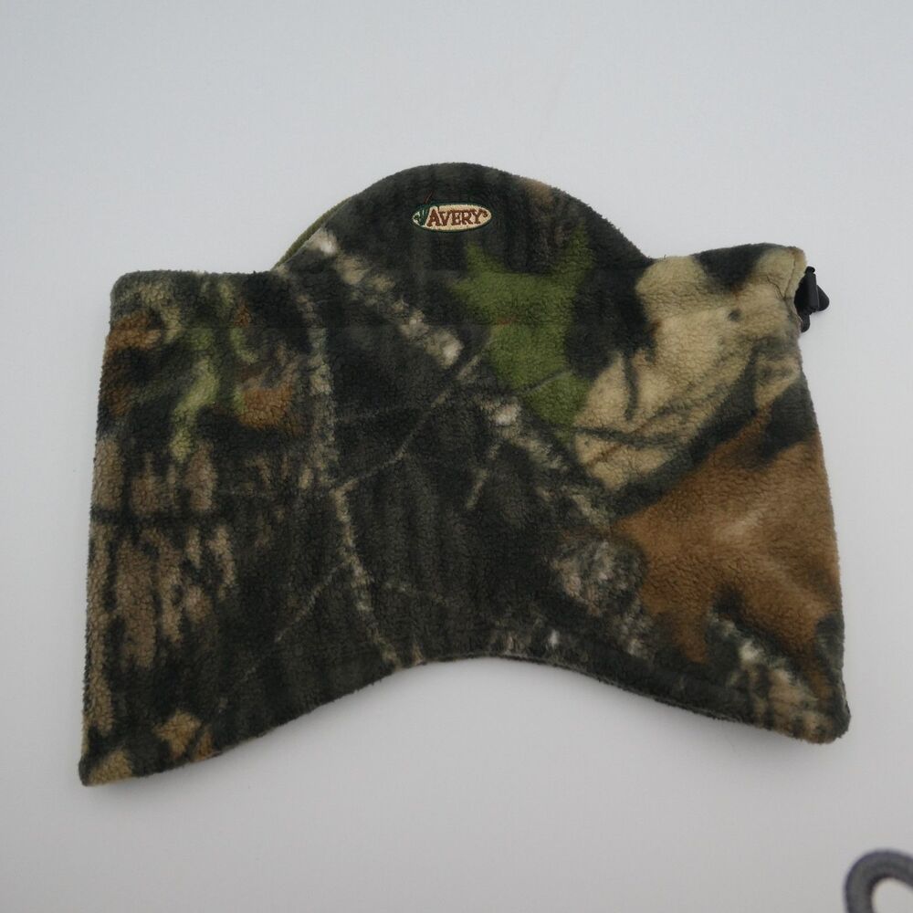 Avery Outdoors Fleece Neck Gaiter Camo Drawstring One Size Hunting